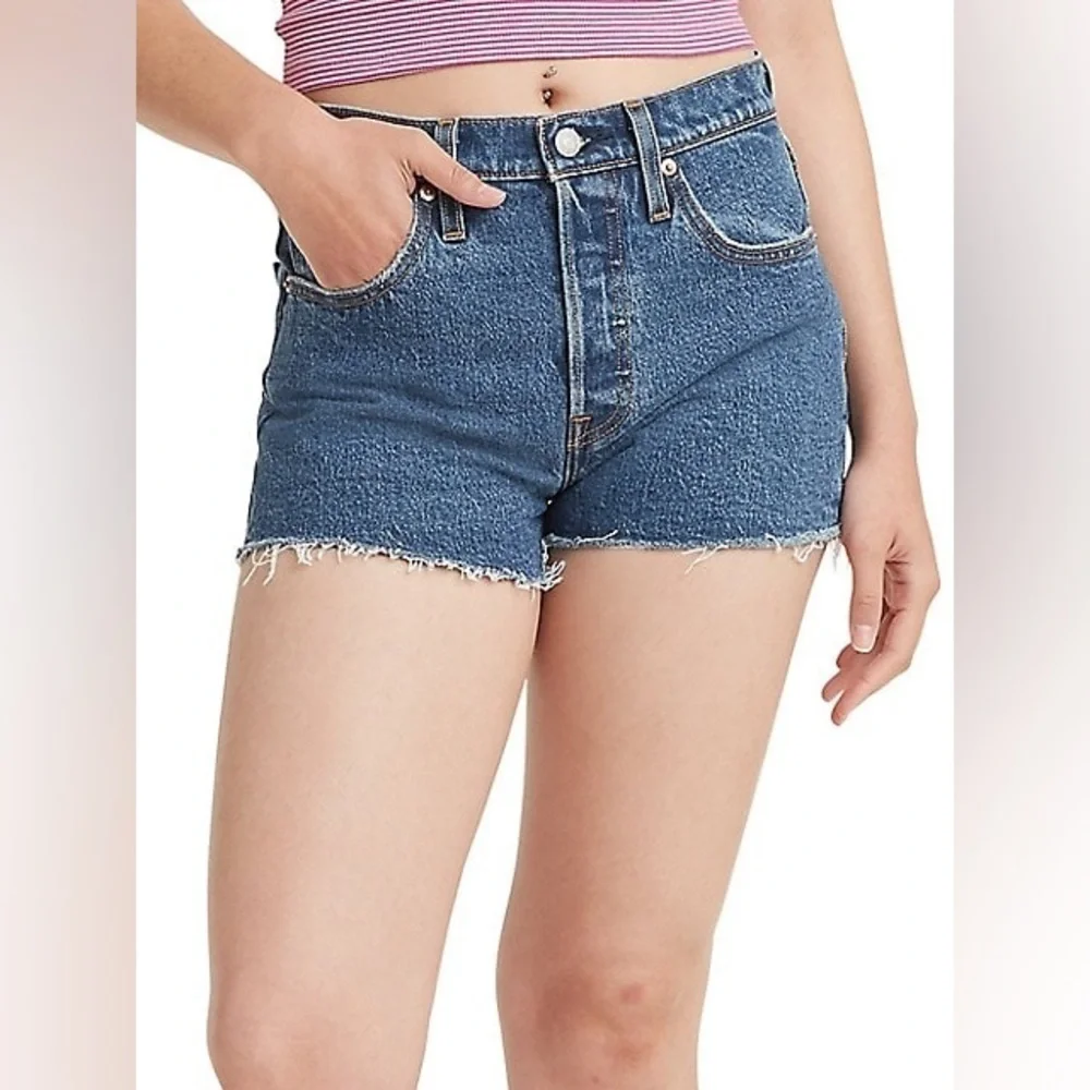 Levi’s 501 Denim Frayed Hem Shorts